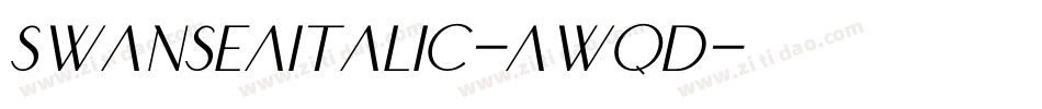 SwanseaItalic-AwqD字体转换