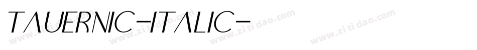 TauernIC-Italic字体转换