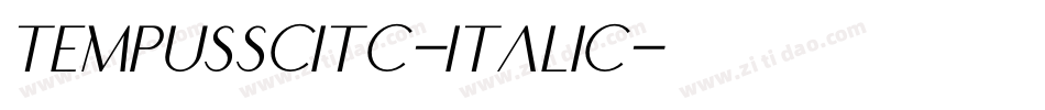 TempusSCITC-Italic字体转换 TempusSCITC-Italic字体转换