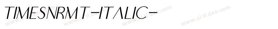 TimesNRMT-Italic字体转换