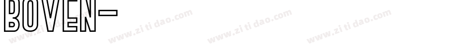 Boven字体转换