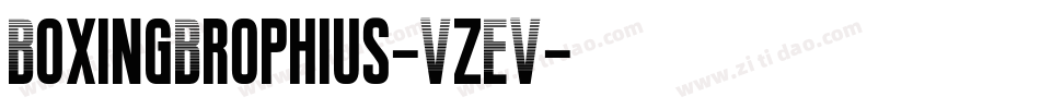 BoxingBrophius-VzEV字体转换