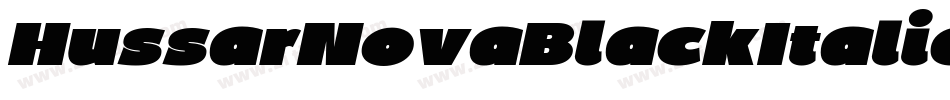 HussarNovaBlackItalic-32Bp字体转换