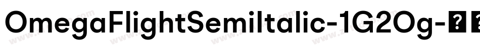 OmegaFlightSemiItalic-1G2Og字体转换