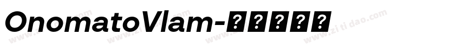 OnomatoVlam字体转换
