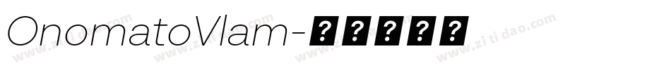OnomatoVlam字体转换