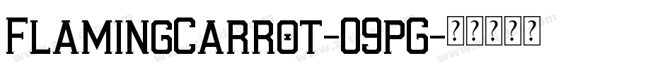 FlamingCarrot-09pG字体转换