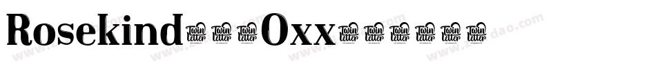 Rosekind-51Oxx字体转换