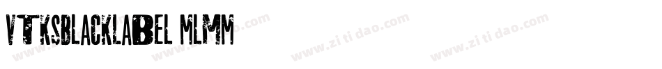 VtksBlackLabel-mlMm字体转换