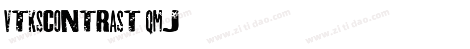 VtksContrast-qmj1字体转换
