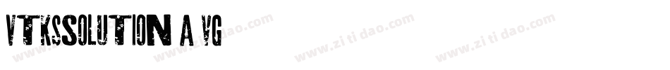 VtksSolution-A4vg字体转换