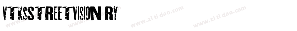VtksStreetVision-rY38字体转换
