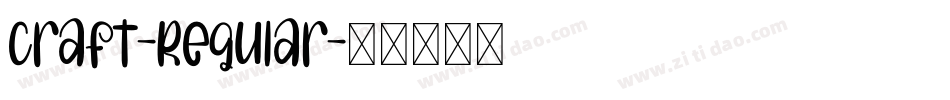Craft-Regular字体转换