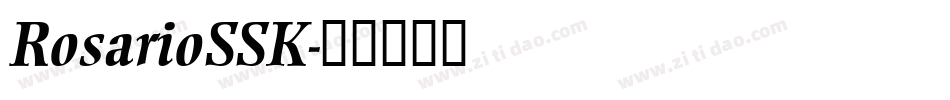 RosarioSSK字体转换