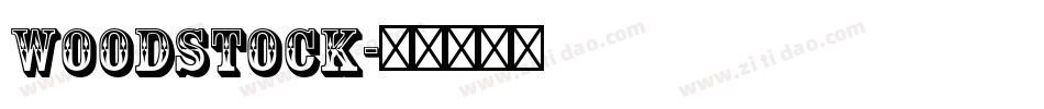 Woodstock字体转换