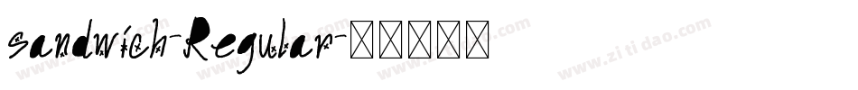 sandwich-Regular字体转换