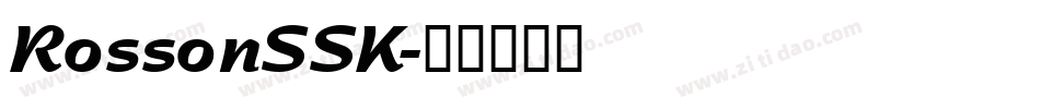 RossonSSK字体转换