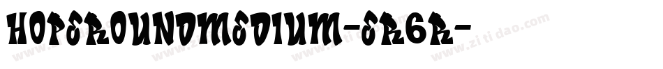 Hoperoundmedium-Er6r字体转换