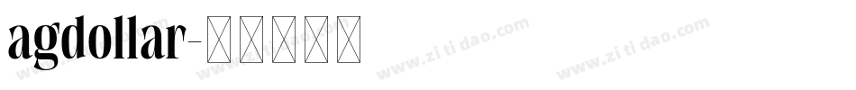 agdollar字体转换