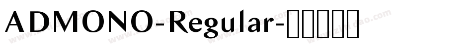 ADMONO-Regular字体转换