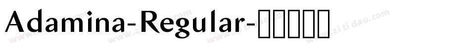 Adamina-Regular字体转换
