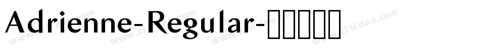 Adrienne-Regular字体转换