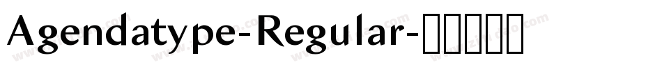 Agendatype-Regular字体转换