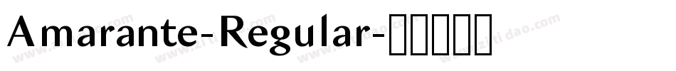 Amarante-Regular字体转换