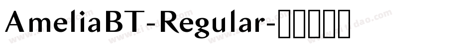 AmeliaBT-Regular字体转换