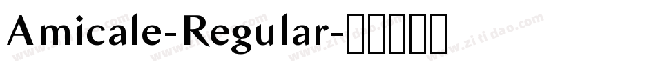 Amicale-Regular字体转换