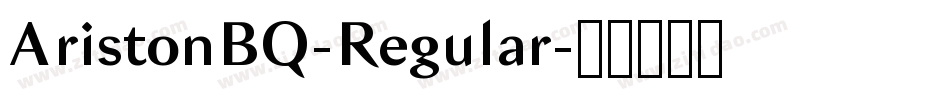 AristonBQ-Regular字体转换