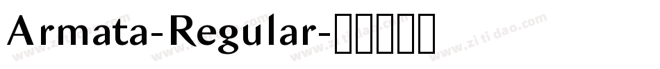 Armata-Regular字体转换 Armata-Regular字体转换