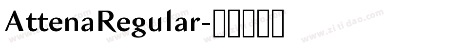 AttenaRegular字体转换