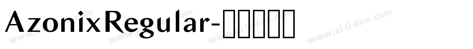 AzonixRegular字体转换