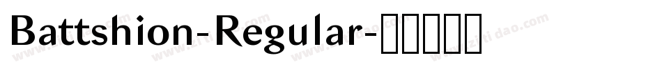 Battshion-Regular字体转换