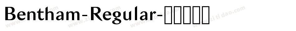 Bentham-Regular字体转换