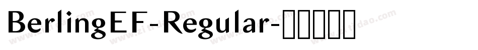 BerlingEF-Regular字体转换