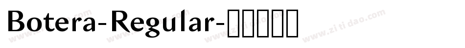 Botera-Regular字体转换