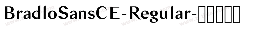 BradloSansCE-Regular字体转换