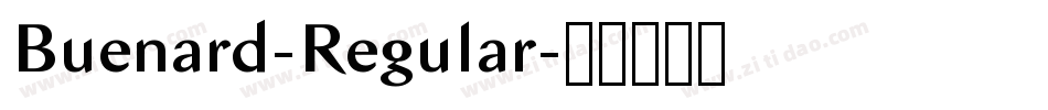 Buenard-Regular字体转换
