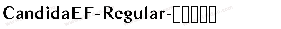CandidaEF-Regular字体转换