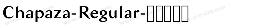 Chapaza-Regular字体转换