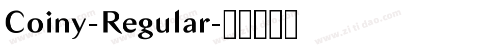 Coiny-Regular字体转换