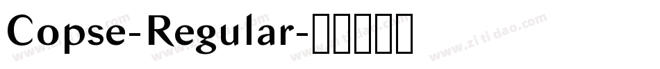 Copse-Regular字体转换