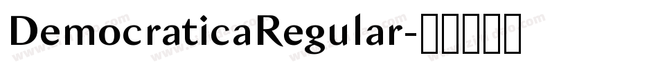 DemocraticaRegular字体转换