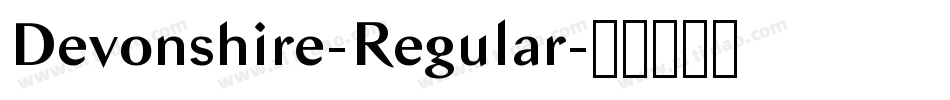 Devonshire-Regular字体转换