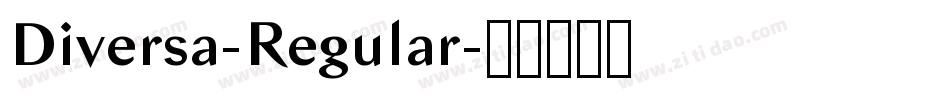 Diversa-Regular字体转换