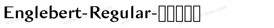Englebert-Regular字体转换