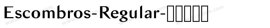 Escombros-Regular字体转换