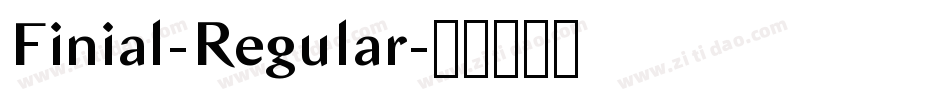 Finial-Regular字体转换